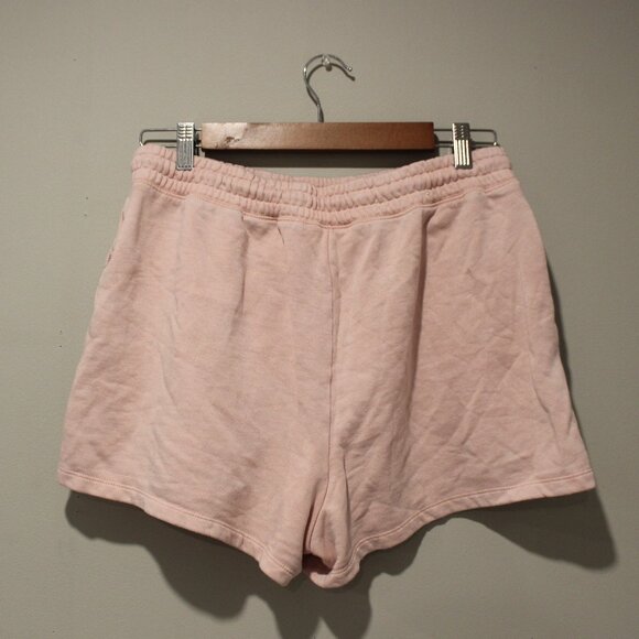 Aeropostale Distressed/Faded Pink Sweatshorts with Elastic Drawstring Tie Waist - Picture 4 of 5